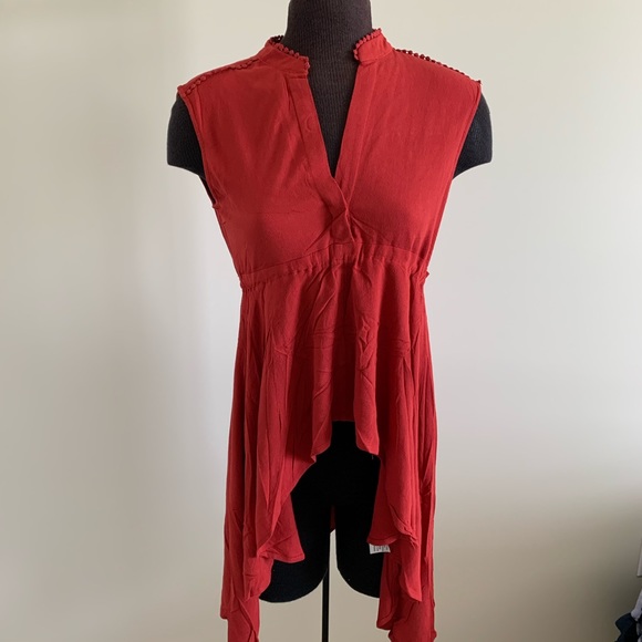 Hi-Low Tunic. (Rust) - Picture 5 of 9